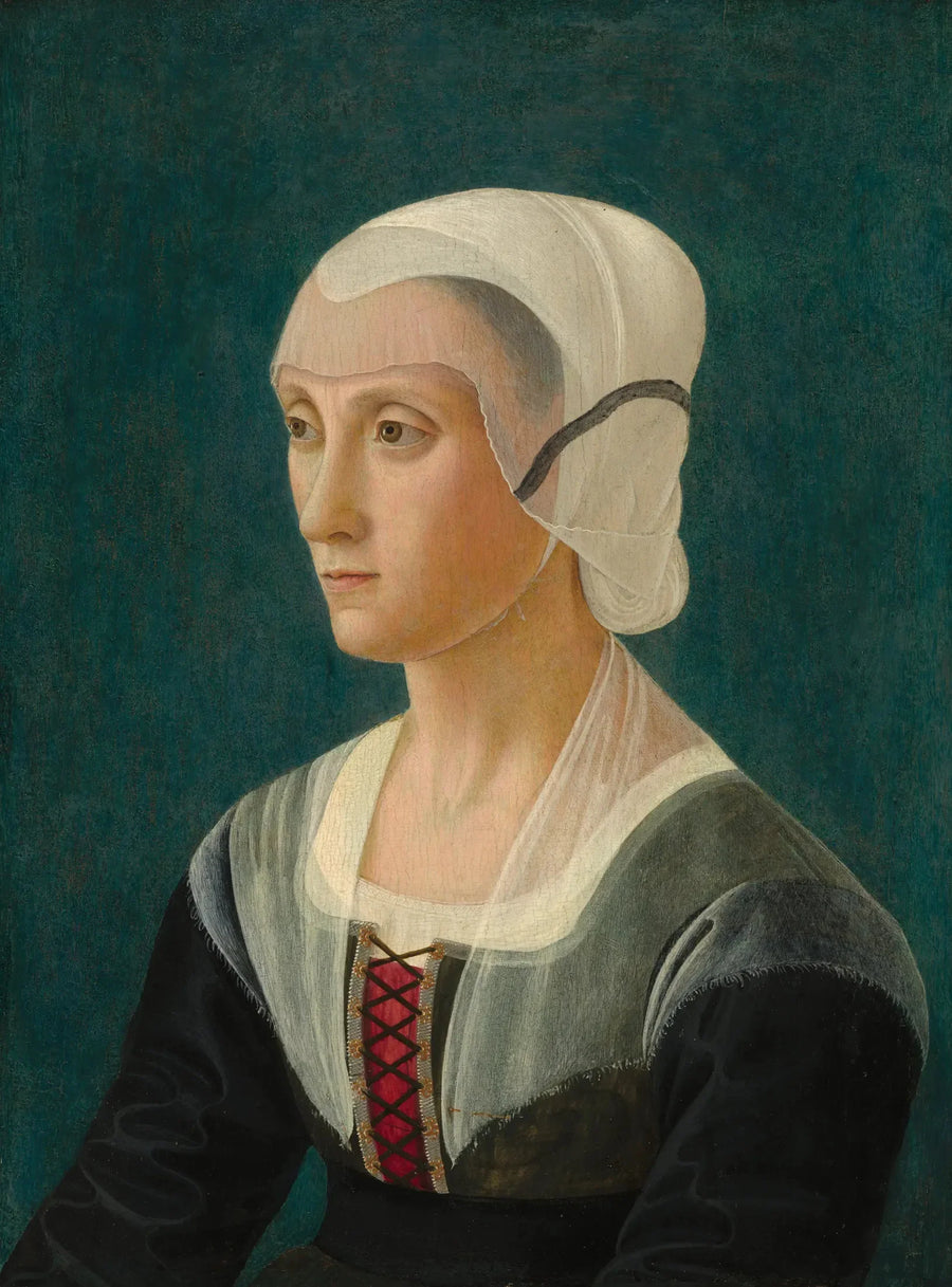 Portrett av Lucrezia Tornabuoni - Domenico Ghirlandaio