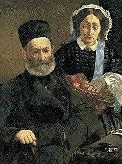 Portrett av M. og fru Auguste Manet - Édouard Manet