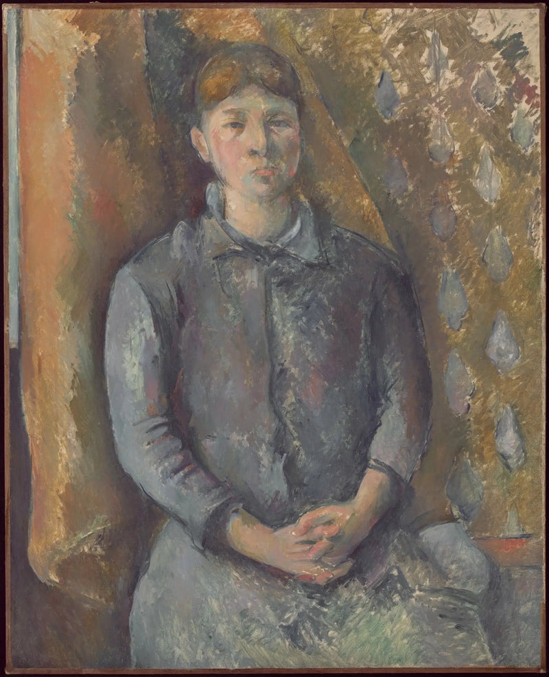 Portrett av fru Cézanne - Paul Cézanne