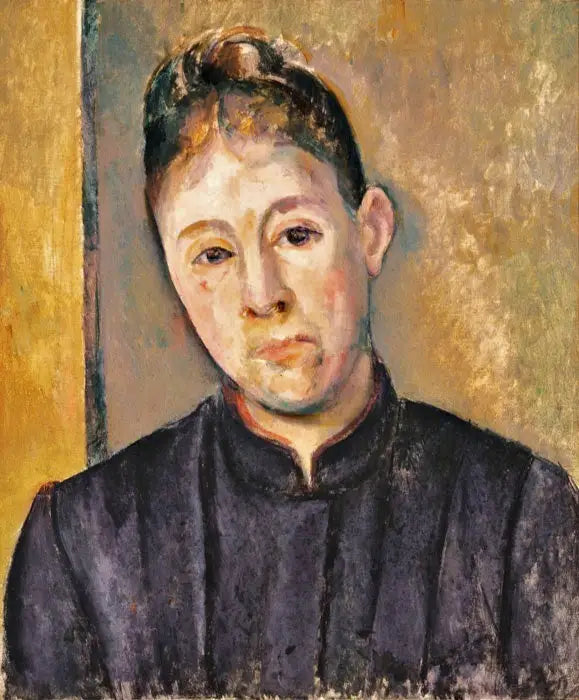 Portrett av Madame Cézanne - Paul Cézanne