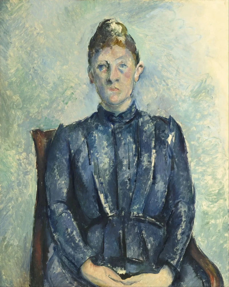 Portrett av Madame Cézanne - Paul Cézanne