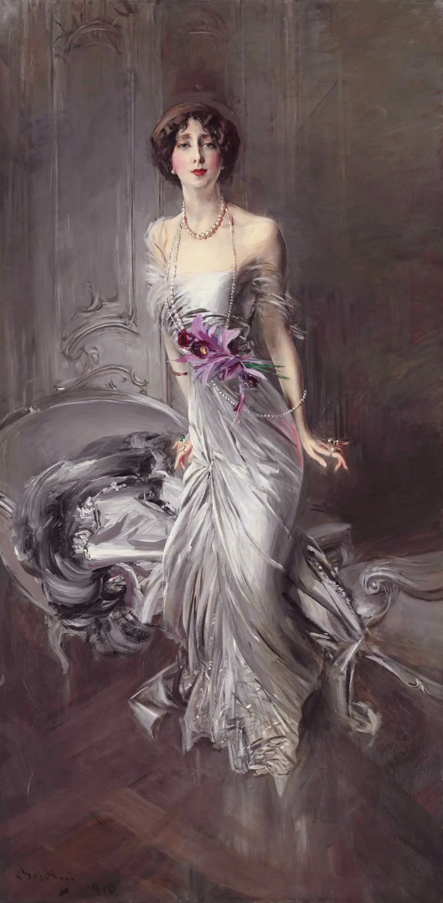 Portrett av Madame Doyen - Giovanni Boldini