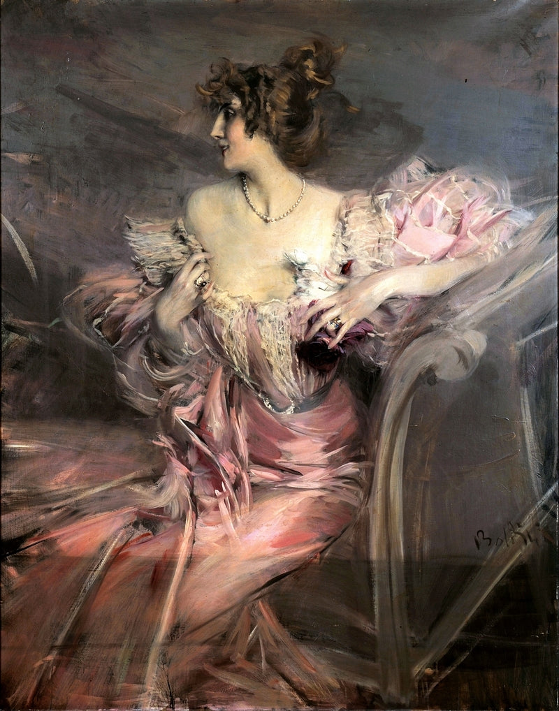 Portrett av Madame de Florian - Giovanni Boldini