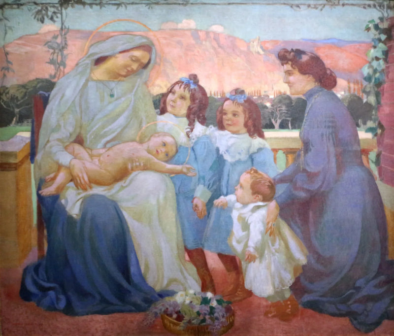 Portrett av Madame de la Laurencie og hennes barn - Maurice Denis