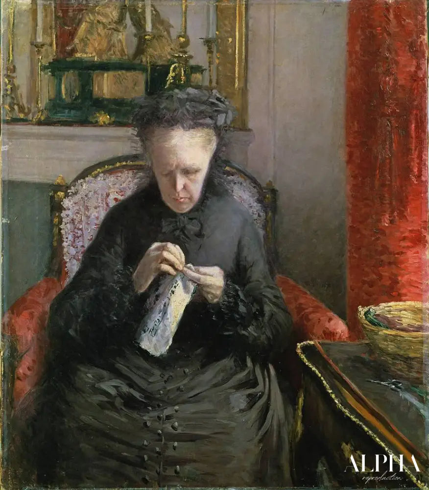 Portrait de Madame Martial Caille - Caillebotte - Reproductions de tableaux et peintures haut de gamme