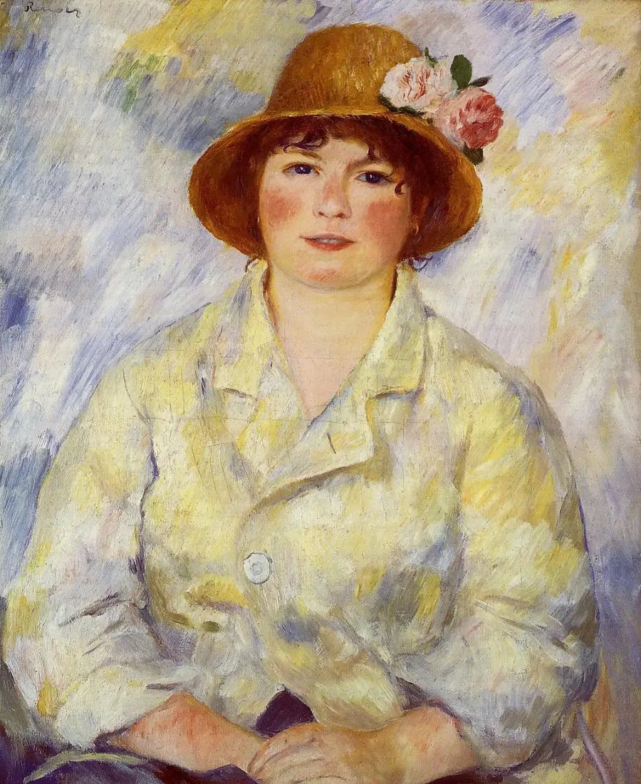 portrett av fru Renoir - Pierre-Auguste Renoir