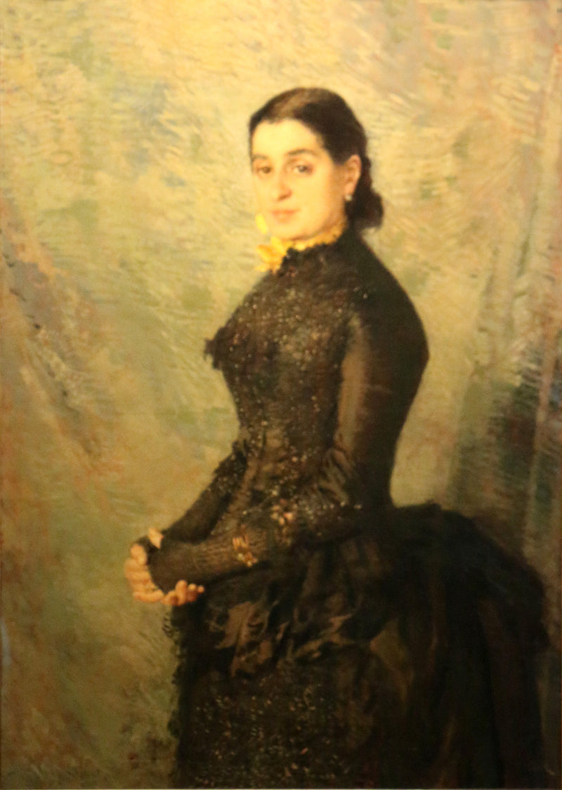 Portrett av fru Wiener - Théodore van Rysselberghe