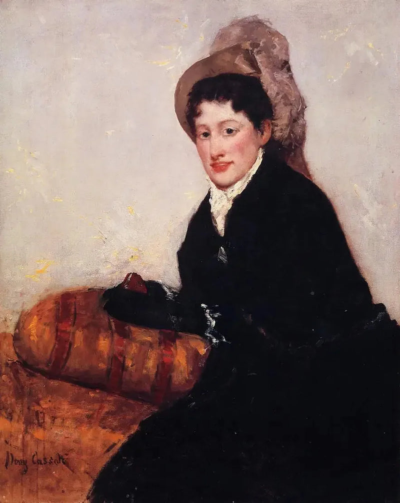 Portrett av Madame X kledd for morgenen - Mary Cassatt