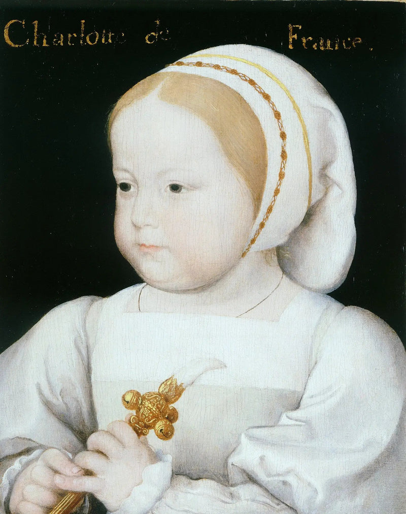 Portrett av Madeleine av Frankrike (1520-1537), tredje datter av François I (1494-1537) og Claude av Frankrike (1499-1524) - Jean Clouet
