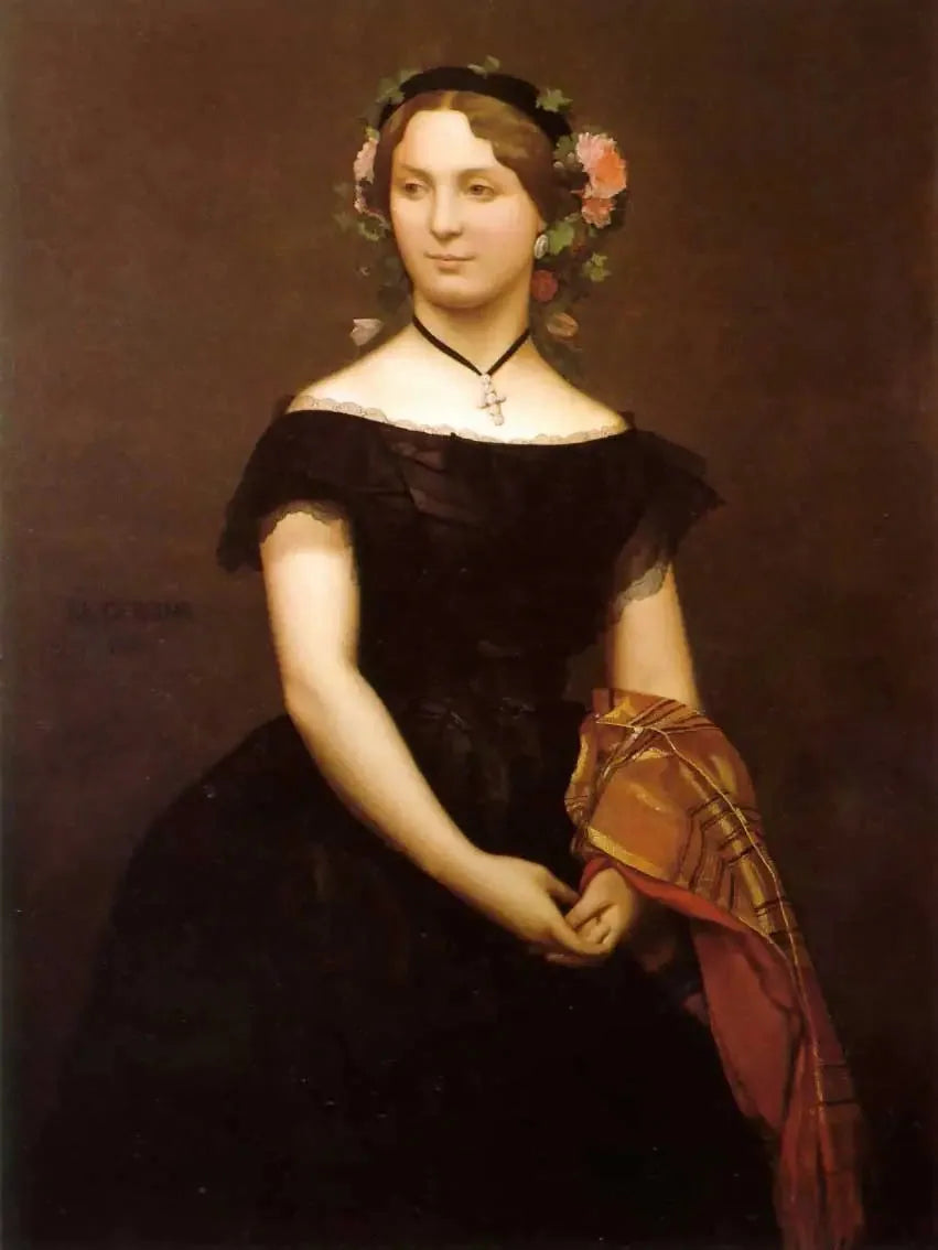 Portrett av frøken Durand - Jean-Léon Gérôme