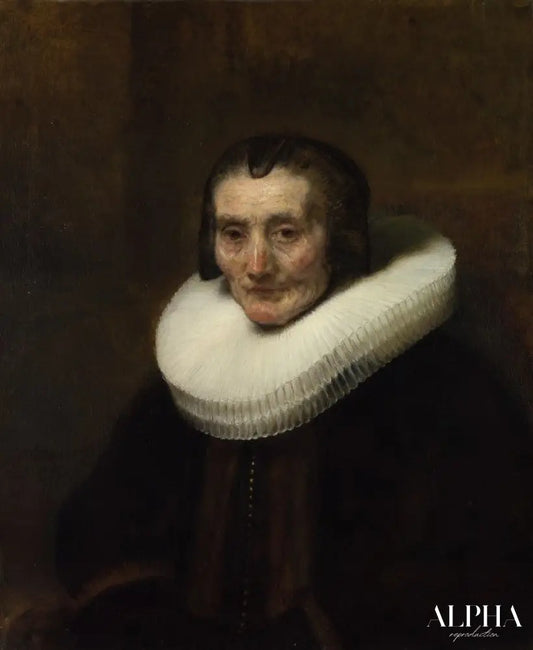 Portrait de Margaretha de Geer, épouse de Jacob Trip - Rembrandt van Rijn - Reproductions de tableaux et peintures haut de gamme