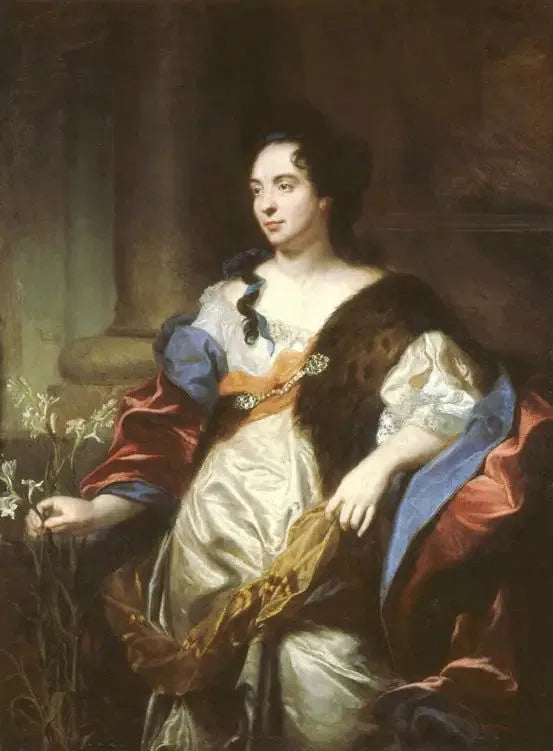 Portrett av Marie Cadenne, hustru til skulptøren Desjardins - Hyacinthe Rigaud