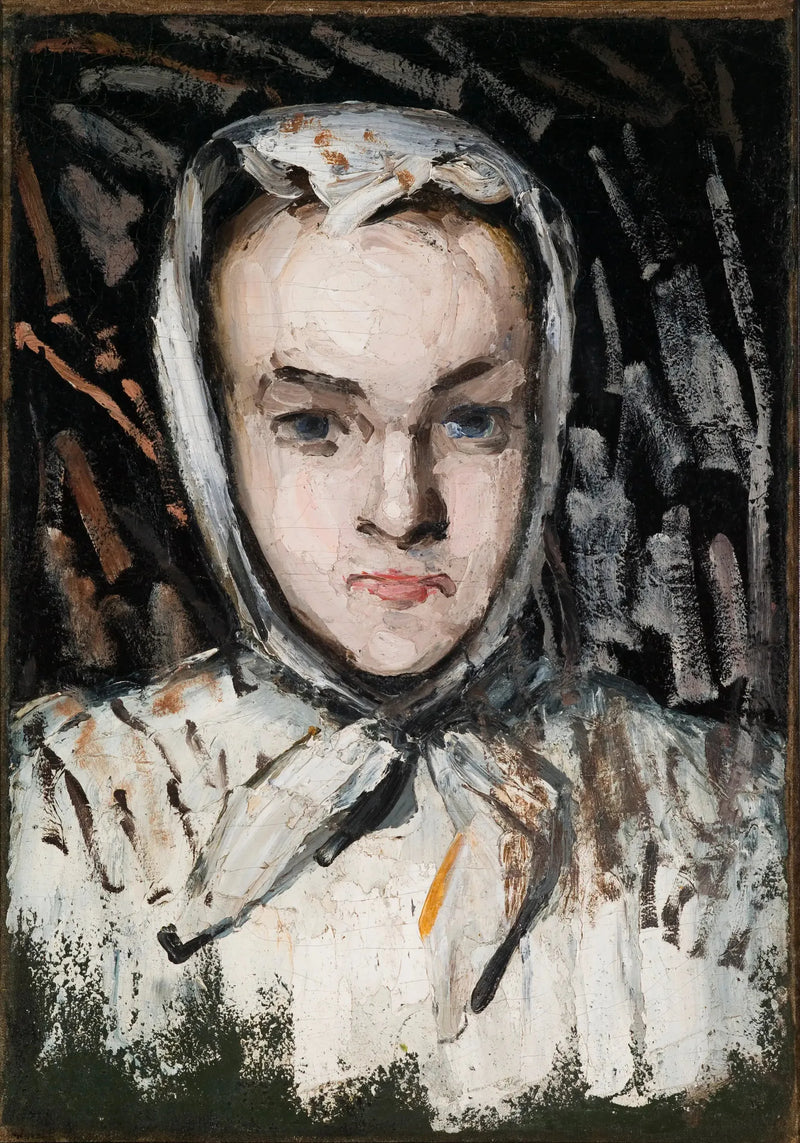 Portrett av Marie Cézanne, kunstnerens søster - Paul Cézanne