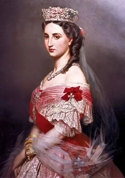 Portrett av Marie-Charlotte av Belgia, keiserinne av Mexico - Franz Xaver Winterhalter

Source:
Portrait de Marie-Charlotte de Belgique, impératrice du Mexique - Franz Xaver Winterhalter