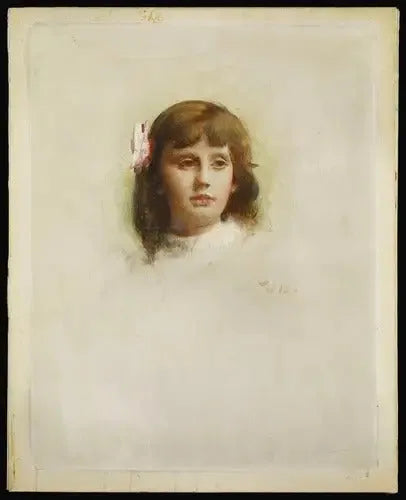 Portrett av Marie-Charlotte Madier-Trélat som barn - Léon Bonnat
