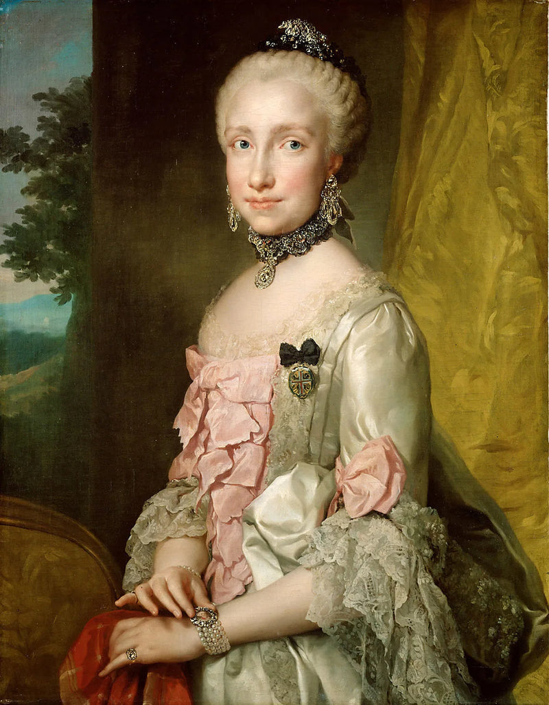 Portrett av Marie-Louise av Spania - Anton Raphael Mengs