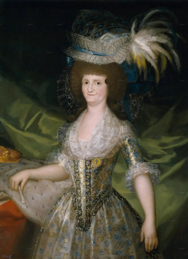 Portrett av Marie-Louise av Parma, dronning av Spania - Francisco de Goya