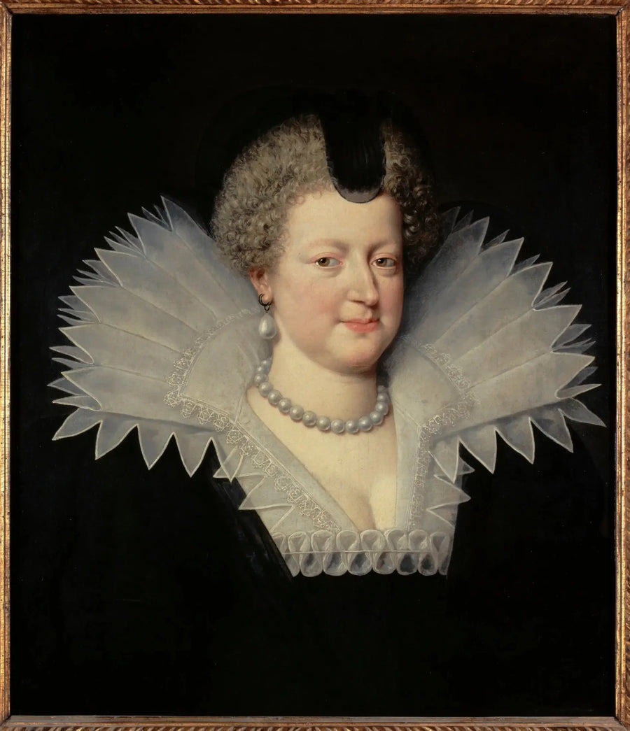 Portrett av Marie de Médicis (1573-1642), dronning av Frankrike - Frans Pourbus den Yngre

Source:
Portrait de Marie de Médicis (1573-1642), reine de France - Frans Pourbus the Younger