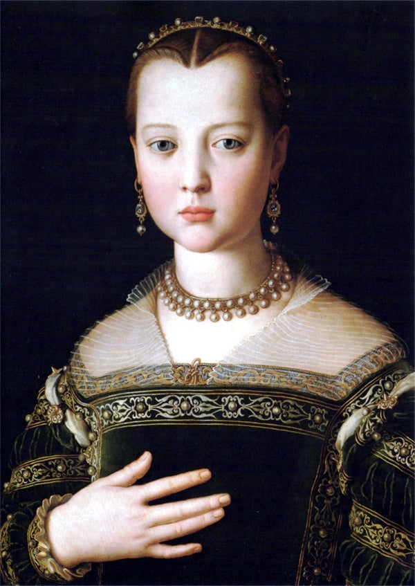 Portrett av Marie de Médicis - Bronzino