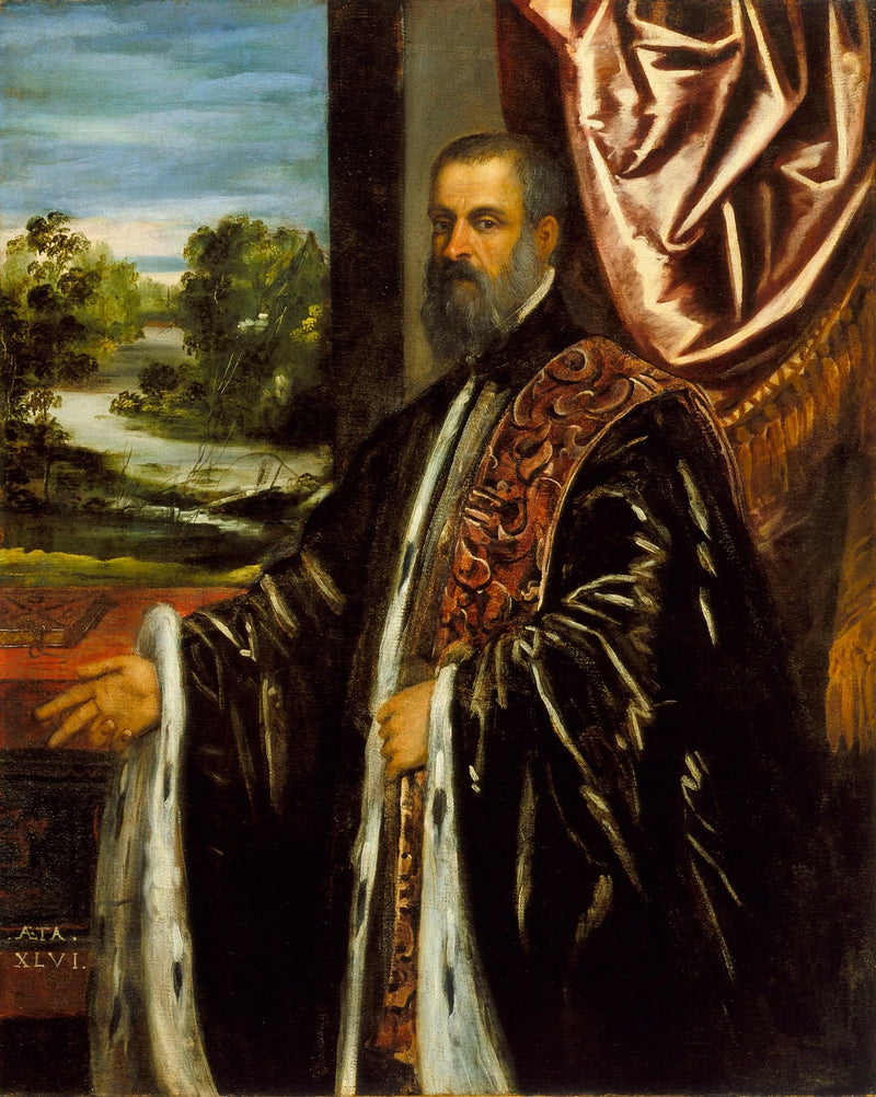 Portrett av Marino Grimani - Jacopo Tintoretto