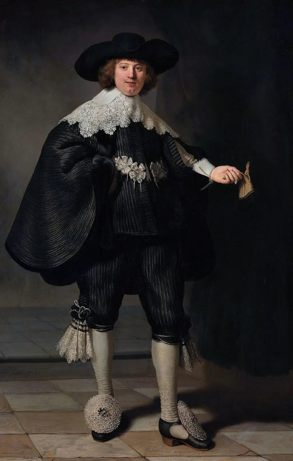 Portrait de Marten Soolmans - Rembrandt image 1 reproduction artisanale de tableau