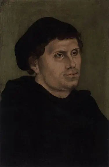 Portrett av Martin Luther (1483-1546) - Lucas Cranach den eldre