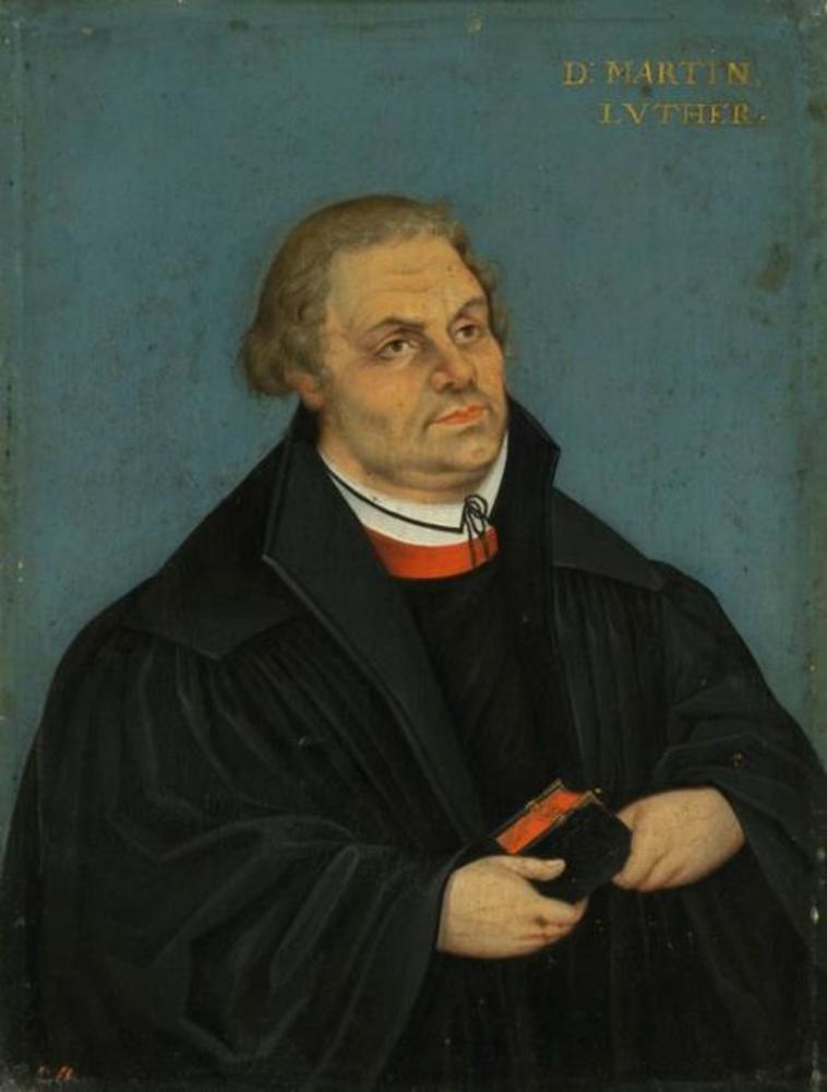 Portrett av Martin Luther (1565 - 1566) - Lucas Cranach den eldre