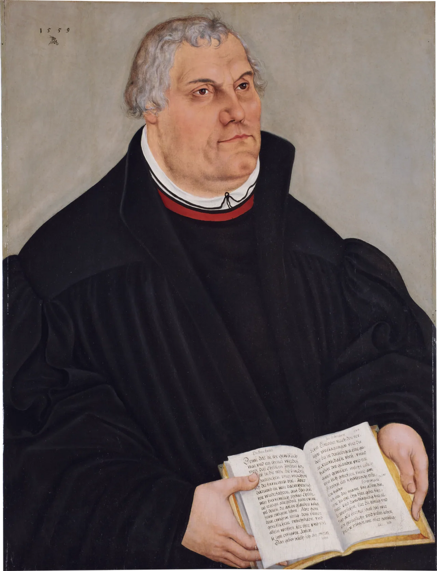 Portrett av Martin Luther - Lucas Cranach den eldre