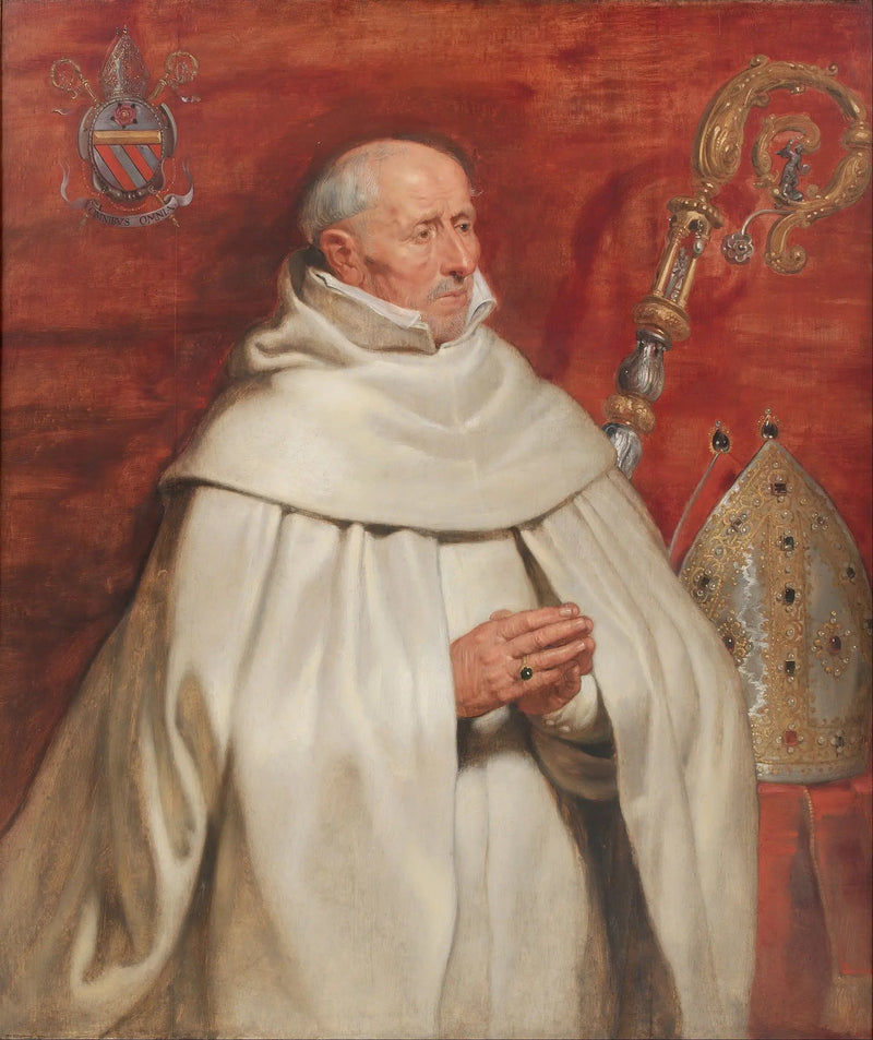Portrett av Matthaeus Yrsselius (1541-1629), abbed ved Saint-Michel-klosteret i Antwerpen - Peter Paul Rubens