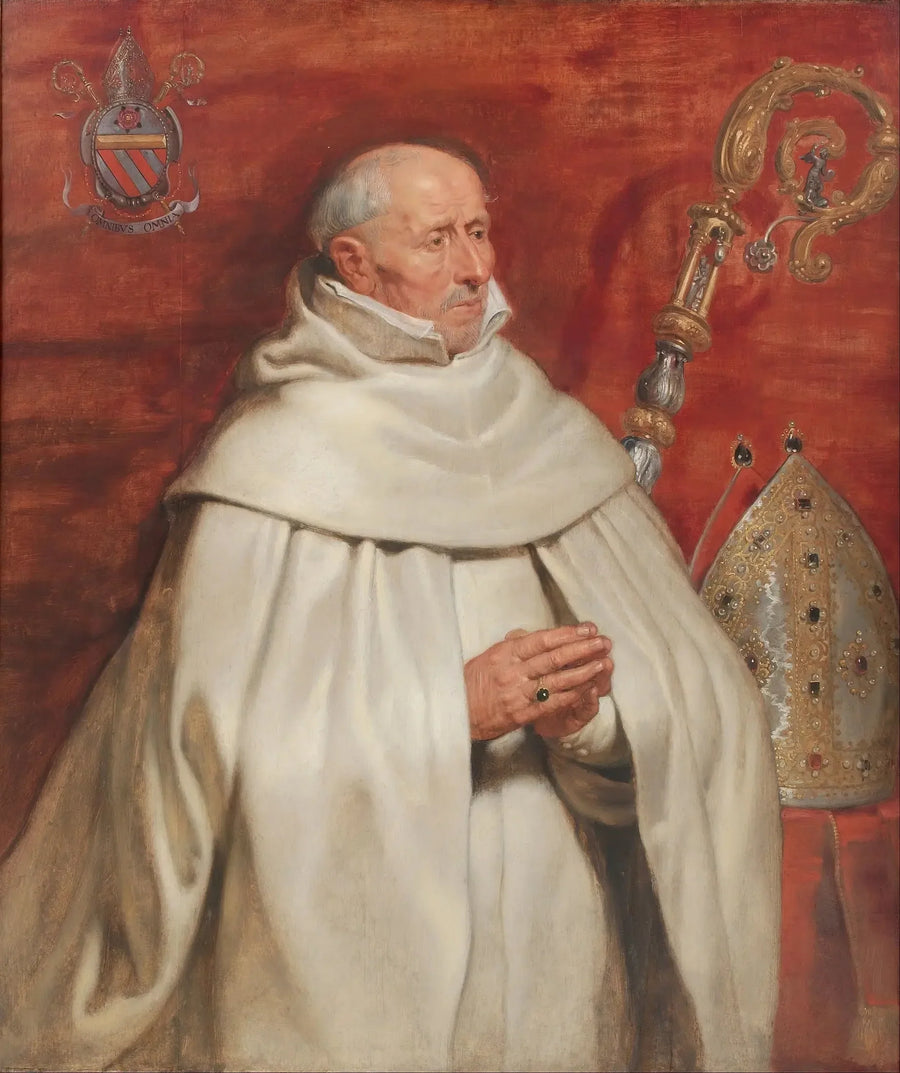 Portrett av Matthaeus Yrsselius (1541-1629), abbed ved Saint-Michel-klosteret i Antwerpen - Peter Paul Rubens