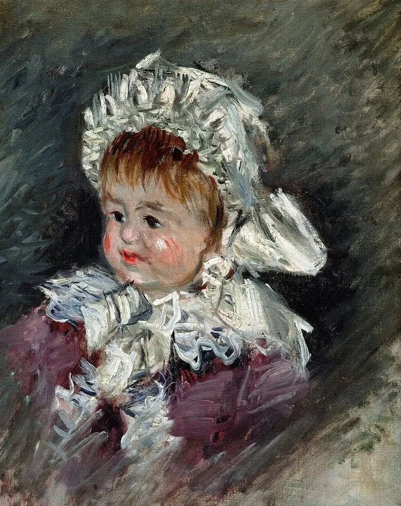 Portrett av Michel Monet som baby - Claude Monet
