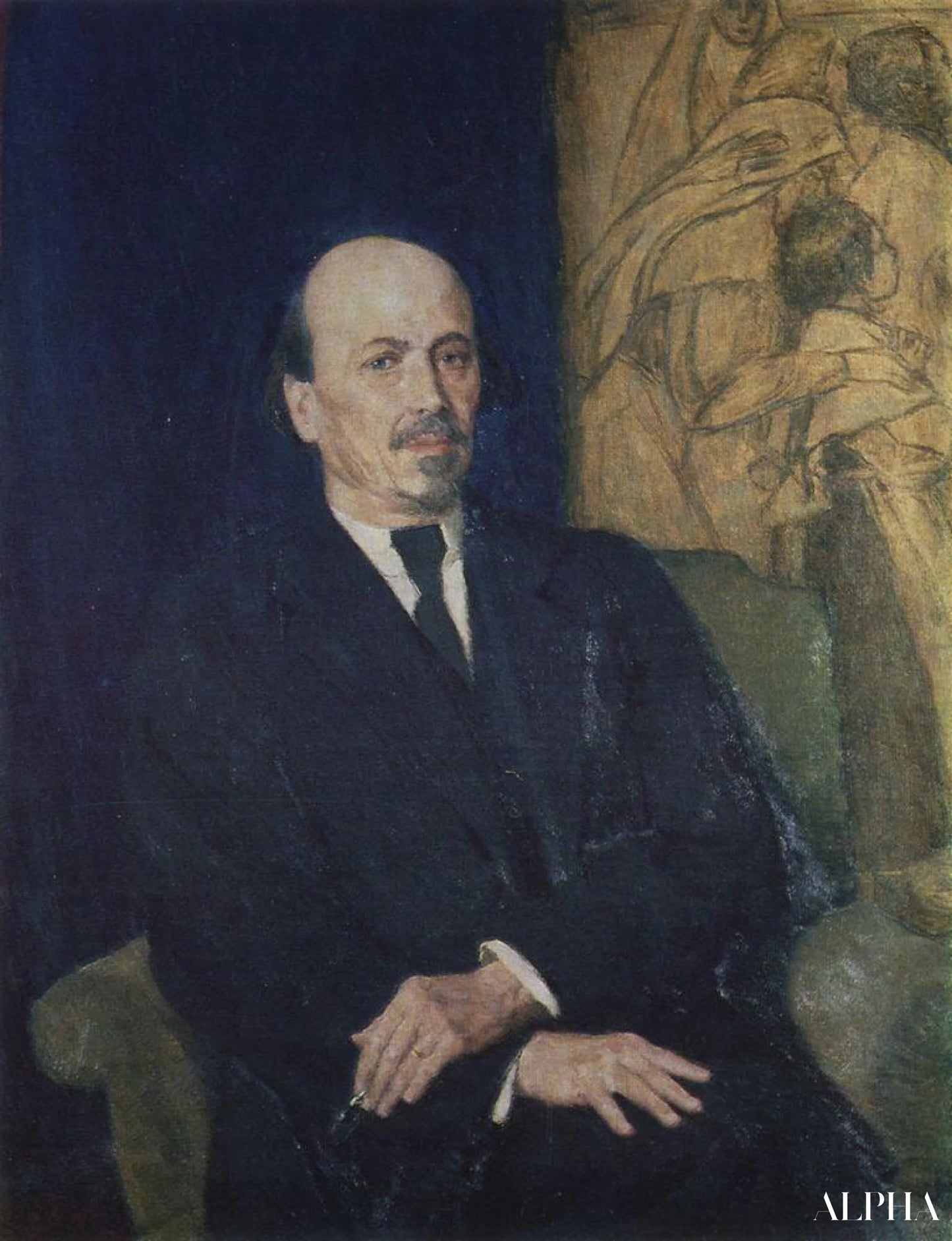 Portrett av Mikhail Nesterov - Viktor Vasnetsov - Høykvalitets reproduksjoner av malerier og bilder