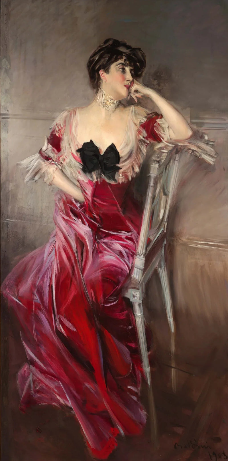 Portrett av Miss Bell - Giovanni Boldini