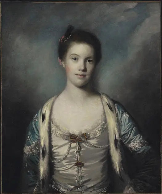 Portrett av Miss Bridget Morris, fremtidig kone til Robert Morris fra Tredegar - Joshua Reynolds