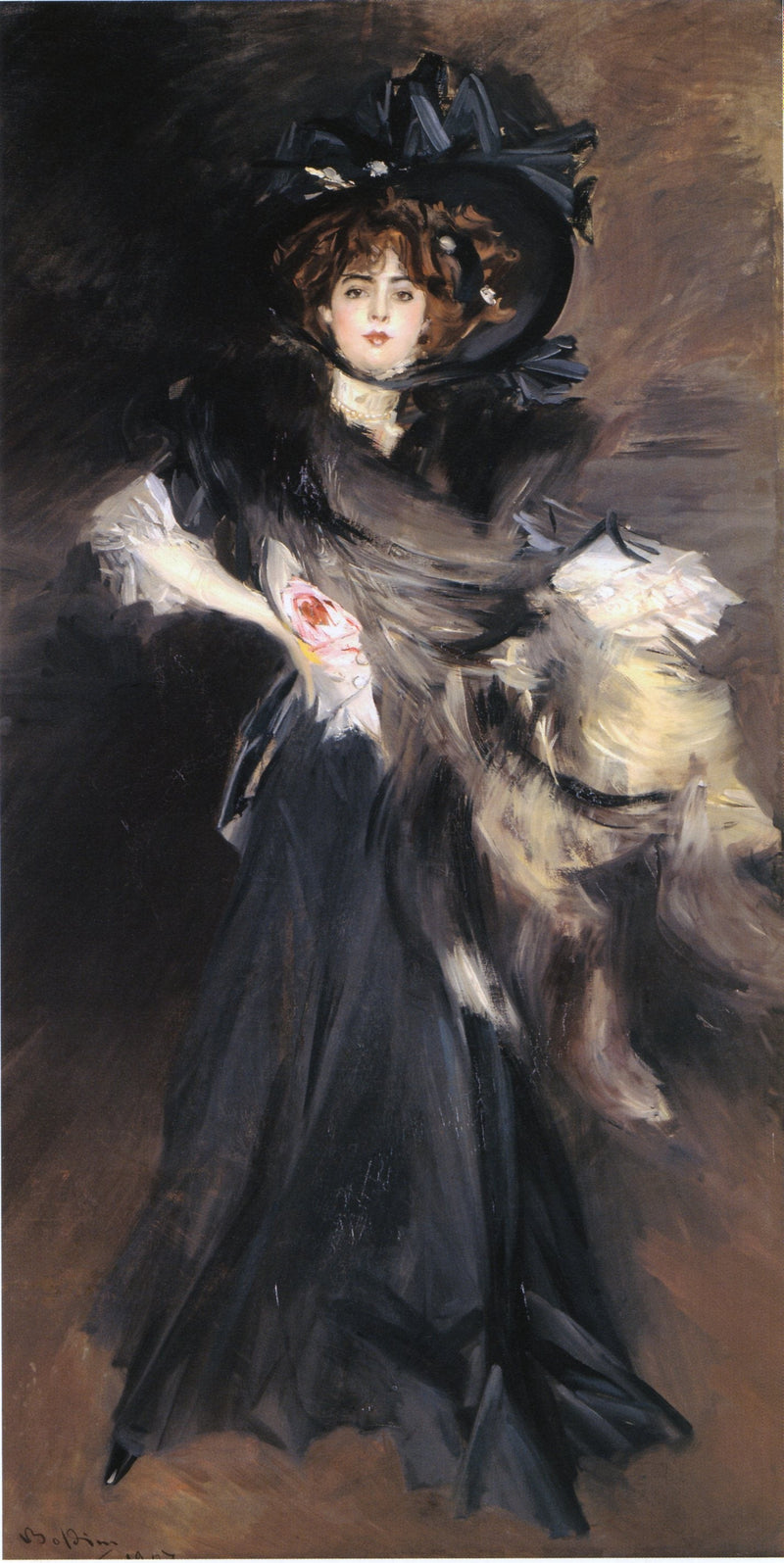 Portrett av Frøken Lantelme - Giovanni Boldini