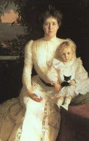 Portrett av fru Benjamin Thaw og hennes sønn - Frank Weston Benson