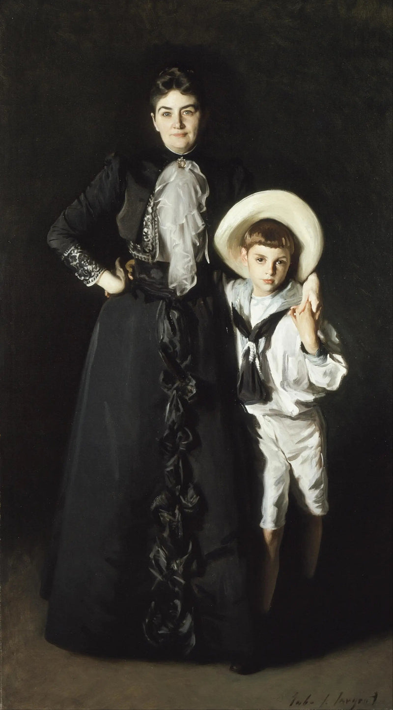 Portrett av fru Edward L. Davis og hennes sønn, Livingston Davis - John Singer Sargent