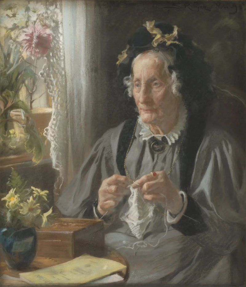 Portrett av fru S. A. Casse, født Engelbreth - Peder Severin Krøyer