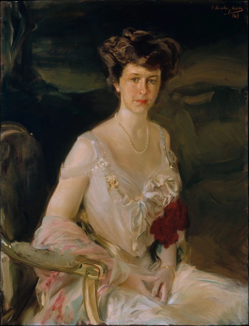 Portrett av fru Winthrop W. Aldrich - Joaquín Sorolla