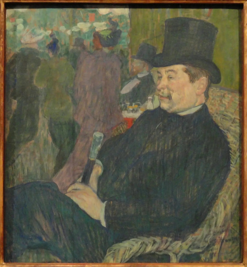 Portrett av Monsieur Delaporte i Paris-hagen - Henri de Toulouse-Lautrec