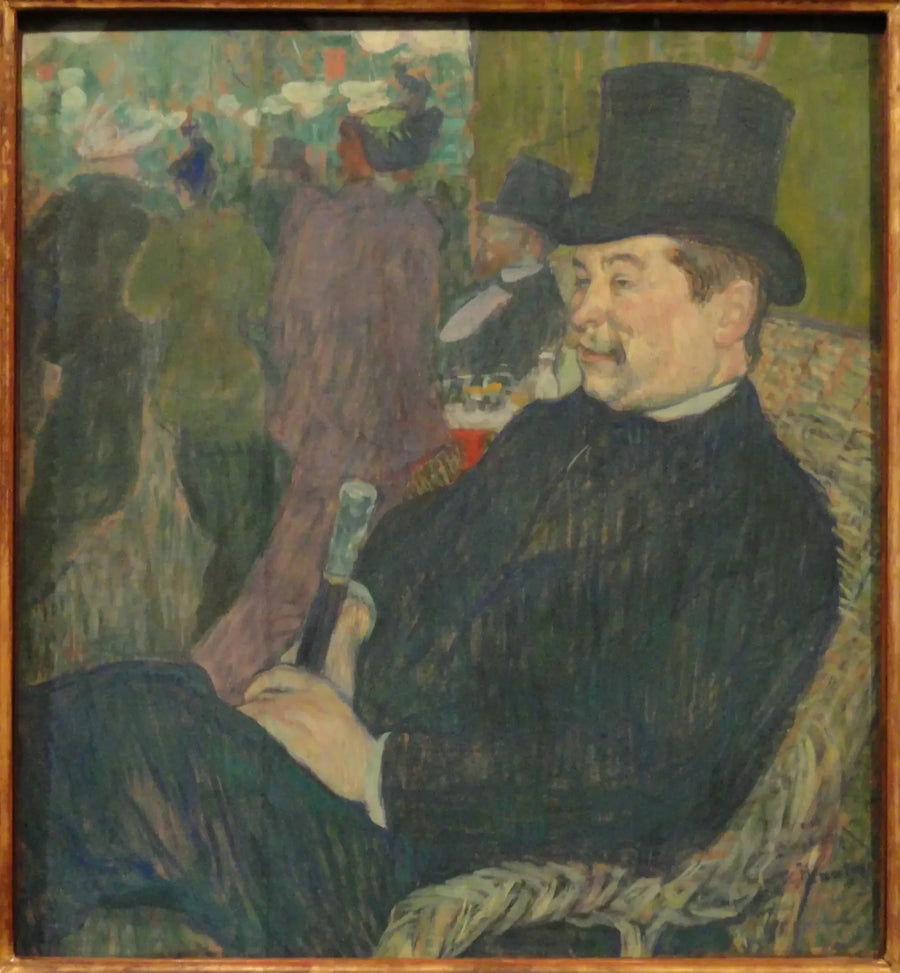 Portrett av Monsieur Delaporte i Paris-hagen - Henri de Toulouse-Lautrec