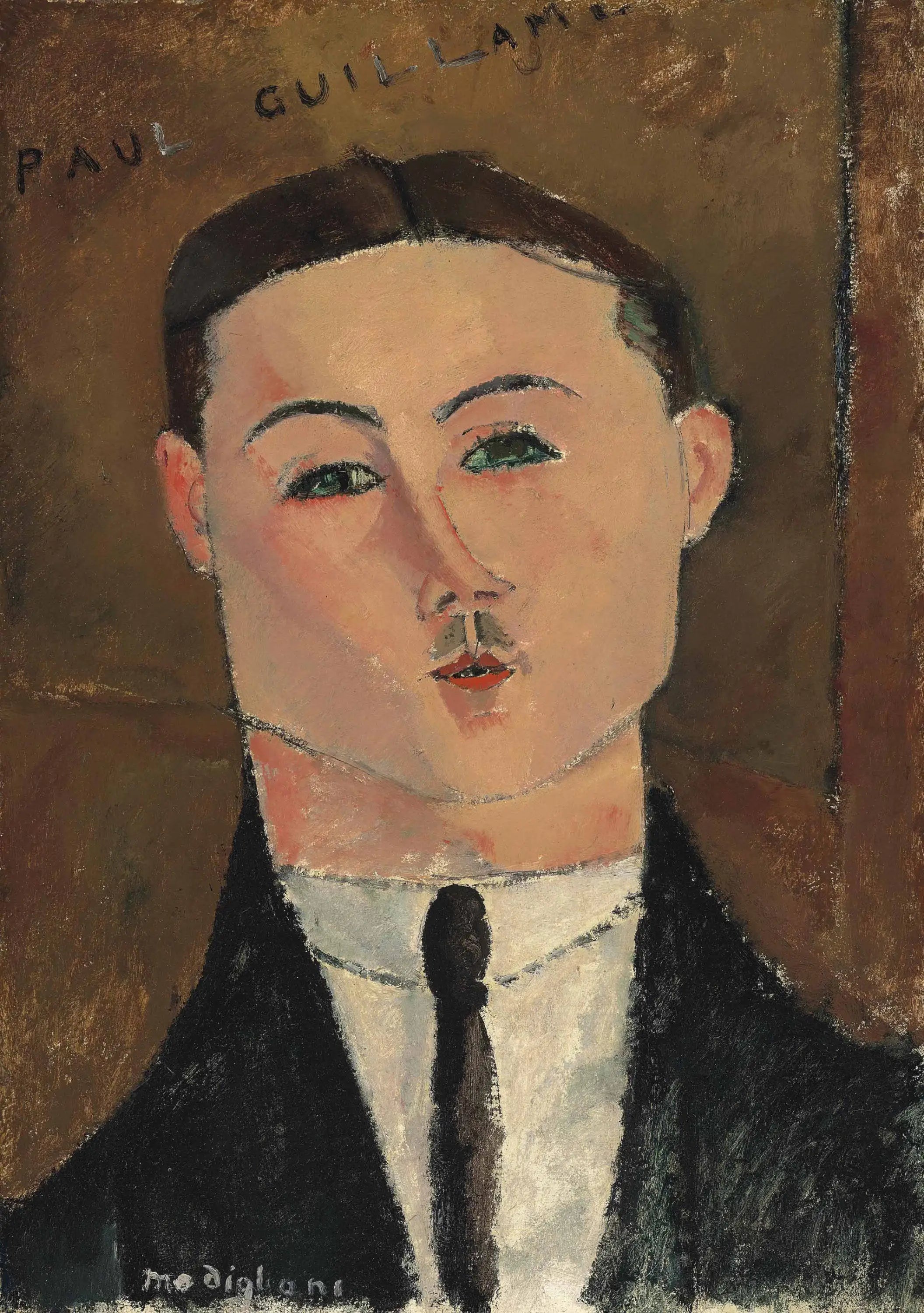 Reproduction du tableau « Portrait de Paul Guillaume - Amedeo Modigliani » par Alpha Reproduction en peinture à l’huile