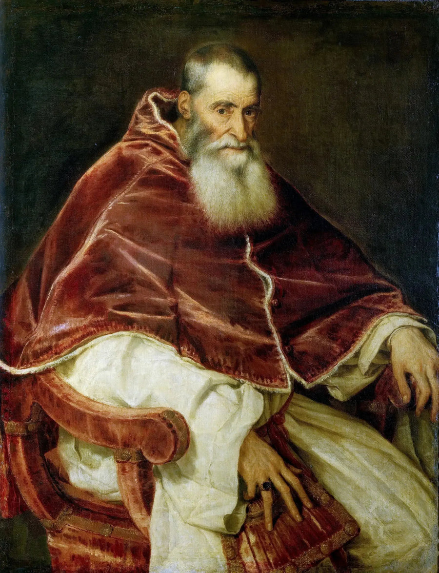 Portrett av Paul III - Titian