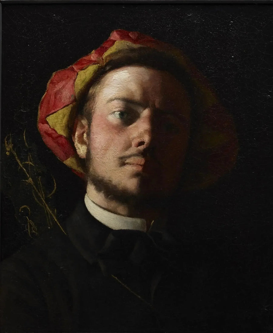 Portrett av Paul Verlaine som en troubadour - Frédéric Bazille