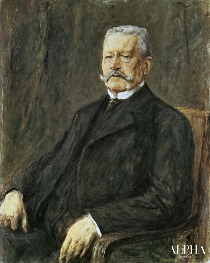 Portrait de Paul von Hindenburg - Max Liebermann - Reproductions de tableaux et peintures haut de gamme