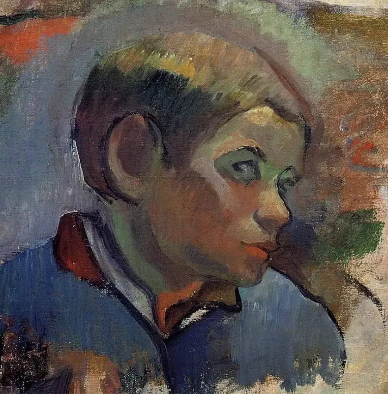 Portrett av liten gutt - Paul Gauguin