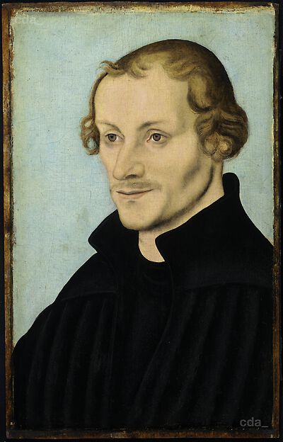 Portrett av Philipp Melanchthon (1497-1560) - Lucas Cranach den eldre