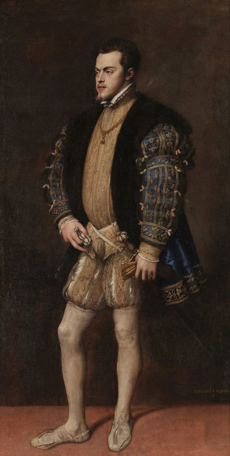 Portrett av Filip II - Titian