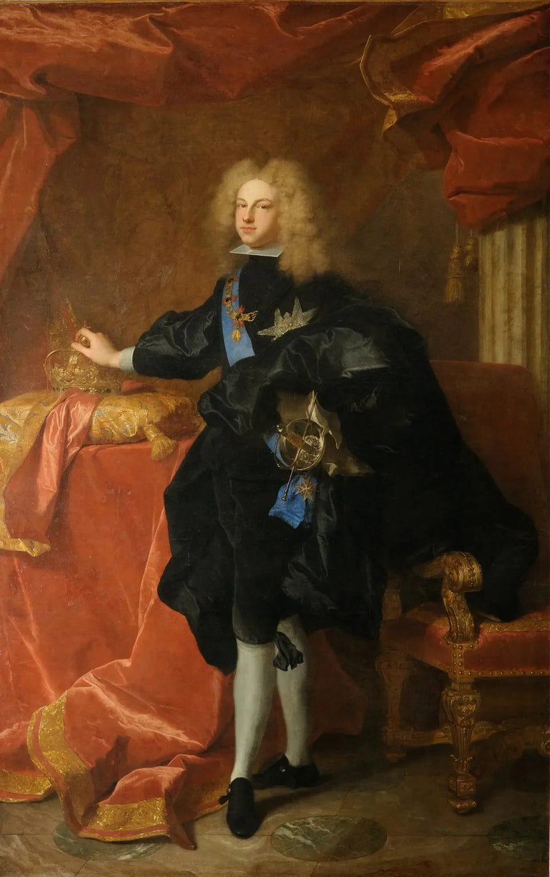 Portrett av Filip V, kongen av Spania - Hyacinthe Rigaud