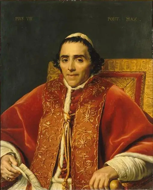 Portrett av Pave Pius VII - Jacques-Louis David